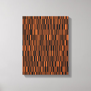 Orangefarbene, coole, trendige, moderne geometrisc leinwanddruck