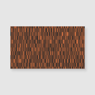 Orangefarbene, coole, trendige, moderne geometrisc magnetkarte