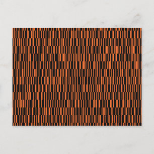 Orangefarbene, coole, trendige, moderne geometrisc postkarte