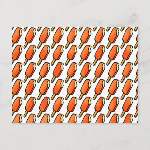 Orangefarbene Creamsikel Postkarte