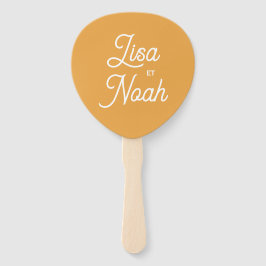 Orangefarbene Fächer