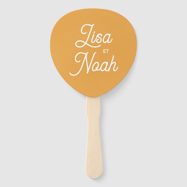 Orangefarbene Fächer (Vorderseite)