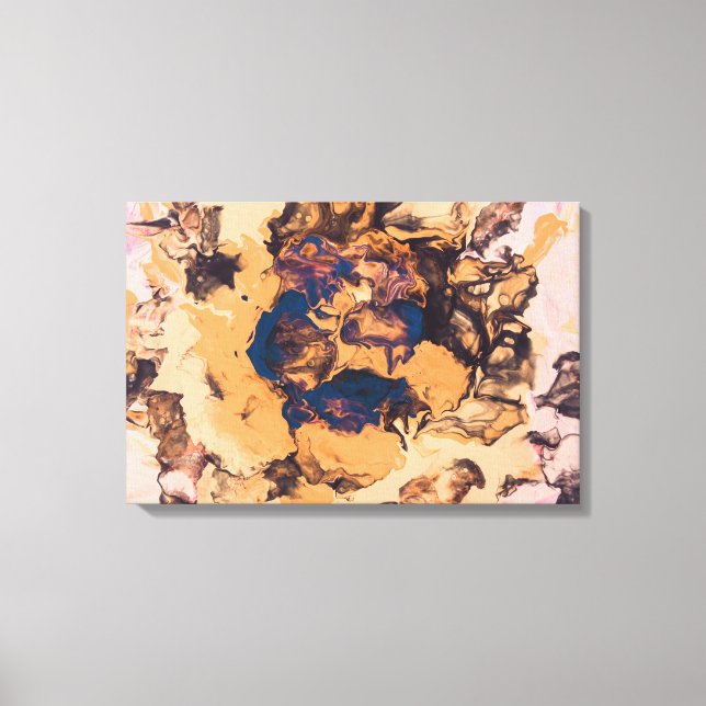 Orangefarbene Farben Leinwanddruck (Vorderseite)