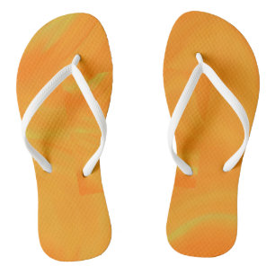 Orangefarbene Flip Flops