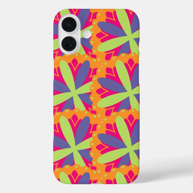 Orangefarbene Formen Case-Mate iPhone Hülle (Rückseite)