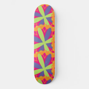 Orangefarbene Formen Skateboard