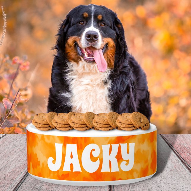 Orangefarbene Gefärbte Krawatte Personalisierter H Napf (Von Creator hochgeladen)