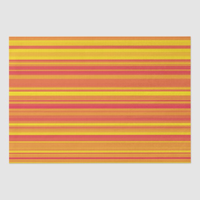 Orangefarbene, gelbe Streifen Seidenpapier (Vorderseite)