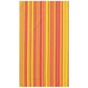 Orangefarbene, gelbe Streifen Tischdecke