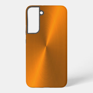 Orangefarbene glänzende Imitate Samsung Galaxy Geh Hülle