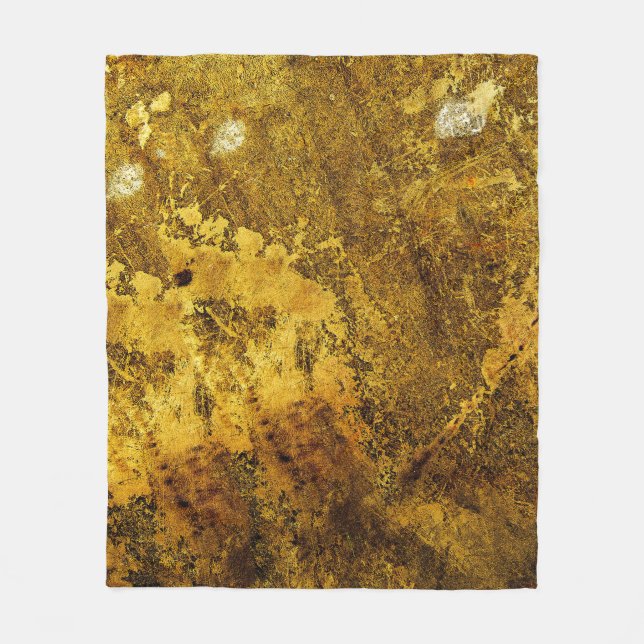 Orangefarbene Grunge Textur abstract,altertümlich, Fleecedecke (Vorderseite)