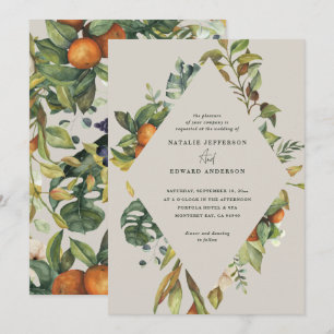 Orangefarbene Hochzeit
