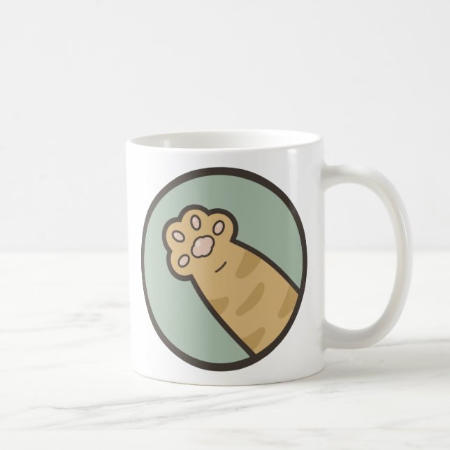 Orangefarbene Katze Kaffeetasse (Rechts)