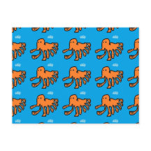 Orangefarbene kleine Kraken von Master C.M.F.B