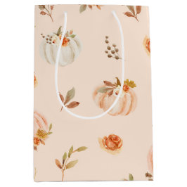 Orangefarbene kleine Kürbis Geburtstag Mittlere Geschenktüte