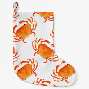 Orangefarbene Krebse Kleiner Weihnachtsstrumpf
