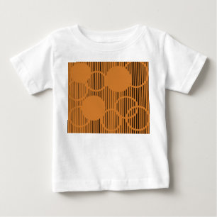 Orangefarbene Kreise Baby T-shirt