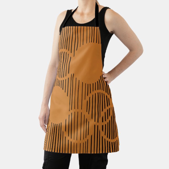 Orangefarbene Kreise Schürze (InSitu)