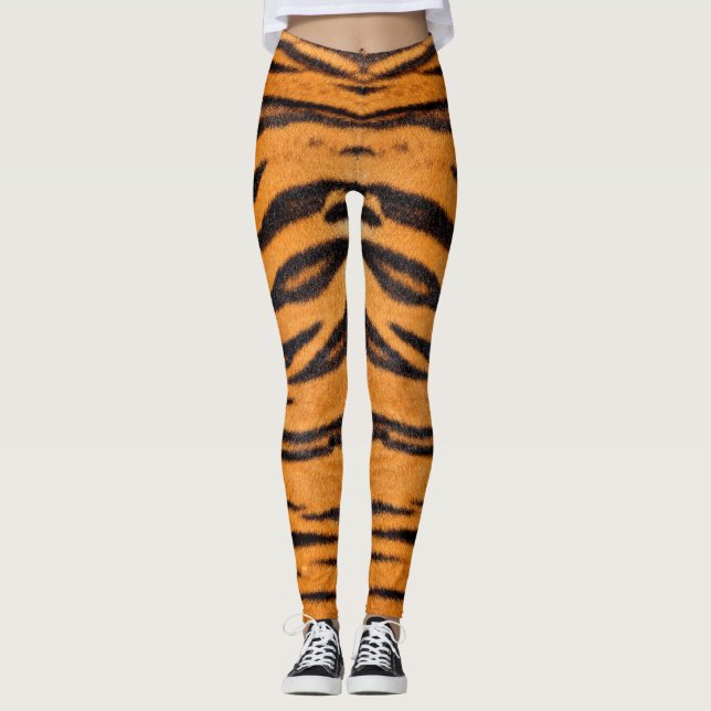 Orangefarbene Leggings (Vorderseite)