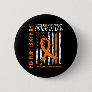 Orangefarbene Leukämie Button