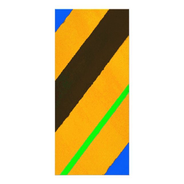 Orangefarbene Linien Werbekarte (Vorne)