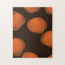 Orangefarbene, moderne, coole, trendige abstrakte  puzzle