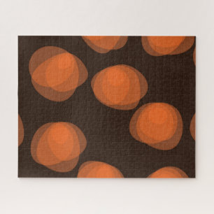 Orangefarbene, moderne, coole, trendige abstrakte puzzle