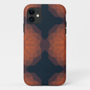 Orangefarbene, moderne geometrische Blume Case-Mate iPhone Hülle