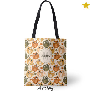Orangefarbene, Niedliche Katzen Name Monogramm