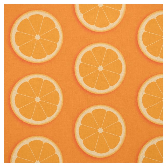 Orangefarbene Orangenfrüchte Stoff (Muster)