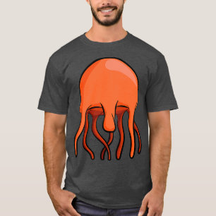 Orangefarbene Quallen, Meereslebewesen, Quallen, u T-Shirt