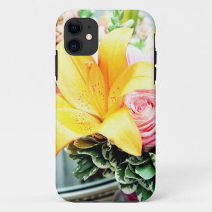 orangefarbene rosa Hochzeitsblumen Stern Lilie Ros Case-Mate iPhone Hülle