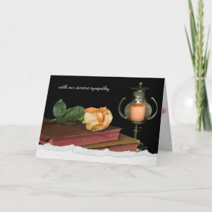 orangefarbene Rose auf Heiliger Bibel Karte
