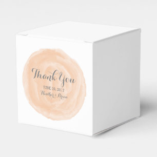 Orangefarbene runde Gastgeschenk Hochzeit Geschenkschachtel