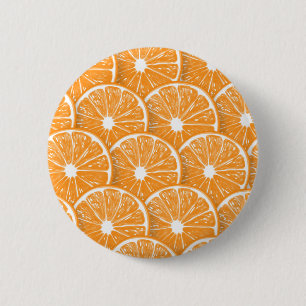 Orangefarbene Scheiben Button