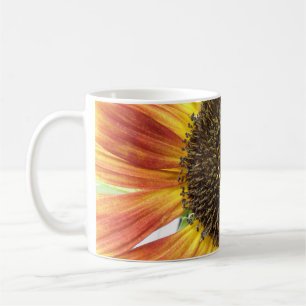 Orangefarbene Sonnenblume Tasse