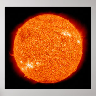 Orangefarbene Sonnenbrände Poster