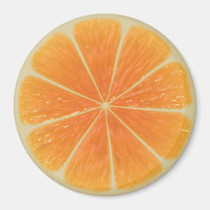 Orangefarbene Sperrmagnete, Kühlschrank zurück zur Magnet