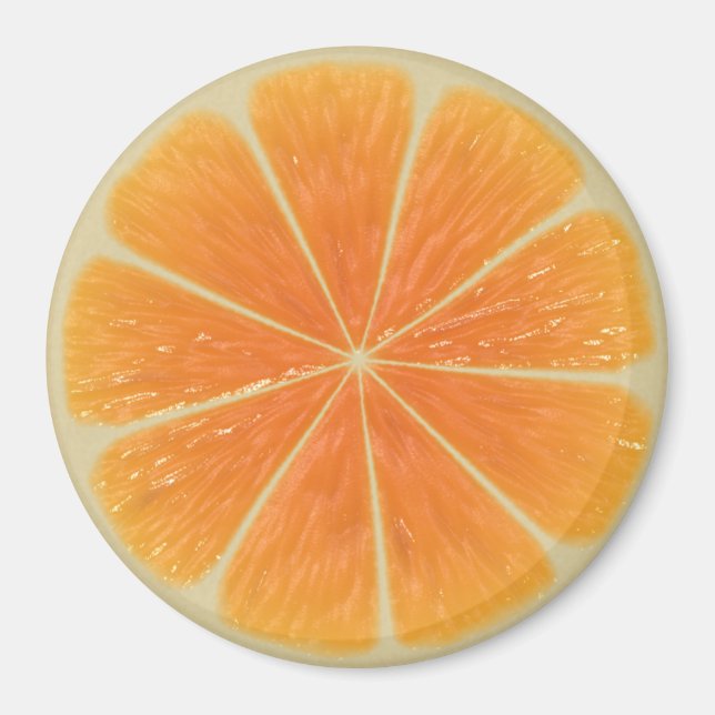 Orangefarbene Sperrmagnete, Kühlschrank zurück zur Magnet (Vorne)