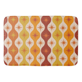 Orangefarbene Sternexplosionen aus der Mitte des J Badematte