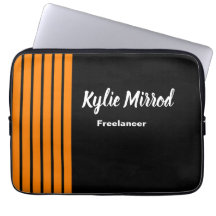 Orangefarbene Streifen schwarz