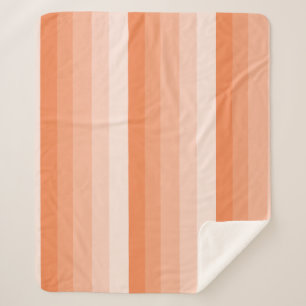 Orangefarbene Streifen Sherpadecke