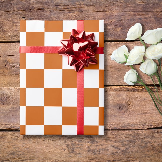 Orangefarbene Tafel Vintag Geschenkpapier (Von Creator hochgeladen)