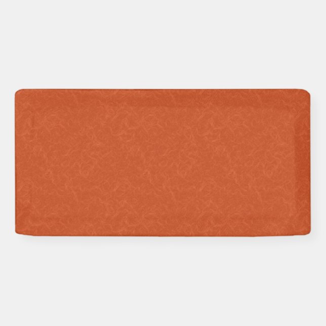 Orangefarbene texturierte Oberfläche mit wirbelnde Banner (Horizontal)