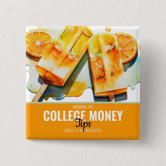 Orangefarbene Tiere, wertgeschätzte Tipps, Uni Gel Button (Vorderseite)