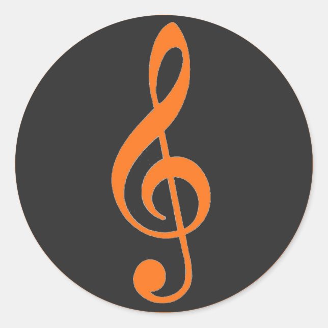 Orangefarbene Tonkleckse-Sticker Runder Aufkleber (Vorderseite)
