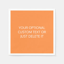 Orangefarbene, trendige Coctail-Party-Palette Serviette