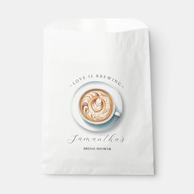 Orangefarbene tropische Blume Geschenktütchen (Vorderseite)