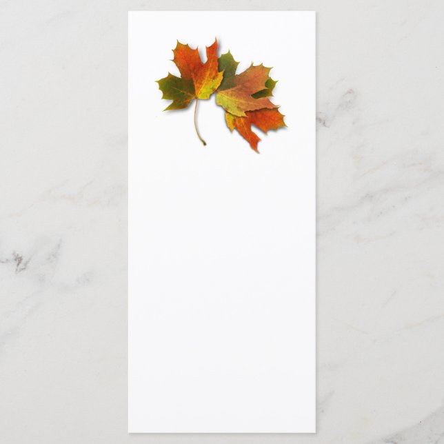 Orangefarbene und goldene Herbstblätter (Vorderseite)