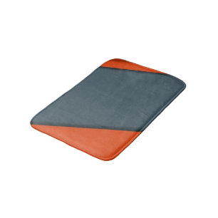 Orangefarbene und graue Bath-Matten und Rugs Badematte
